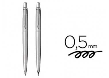 Juego parker jotter duo acero ct boligrafo + portaminas