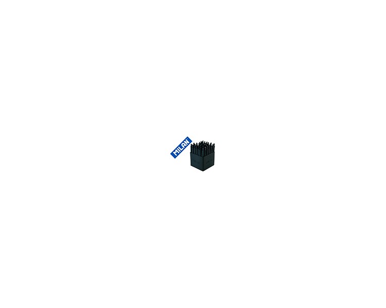 Boligrafo milan p1 retractil 1 mm touch mini negro expositor de 40 unidades