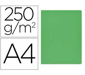 Subcarpeta cartulina gio simple intenso din a4 verde 250g/m2