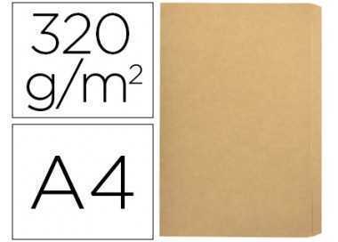 Subcarpeta cartulina gio folio pocket bolsa con solapa intenso kraft bicolor 320g/m2
