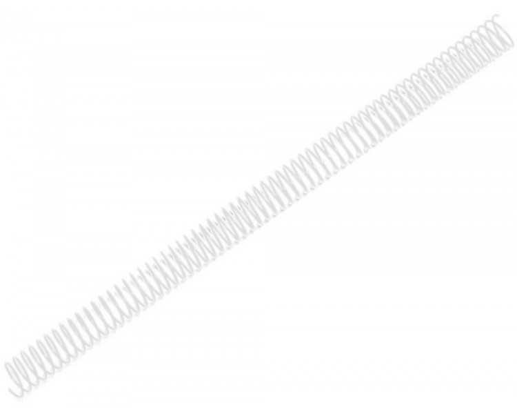Espiral metalico q-connect blanco 64 5:1 18mm 1,2mm caja de 100 unidades