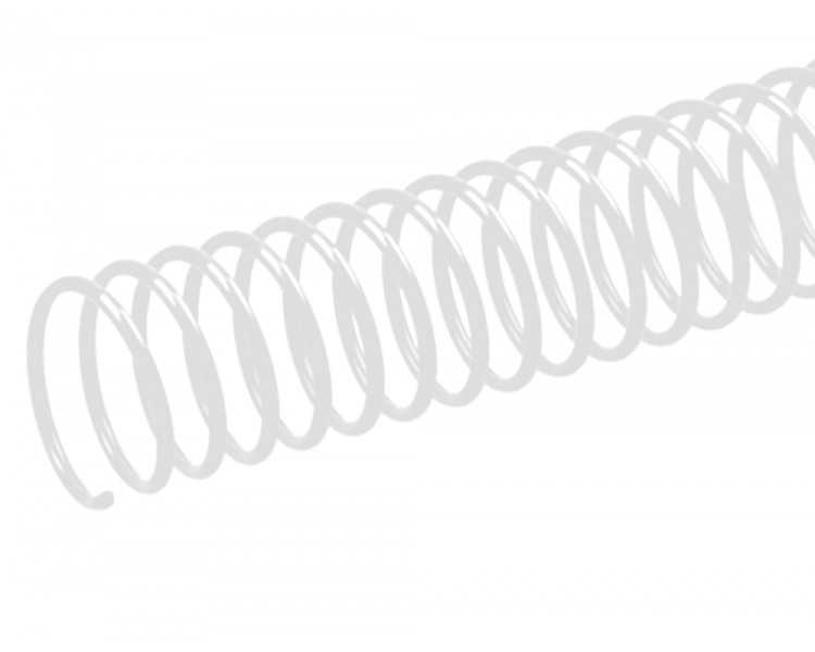 Espiral metalico q-connect blanco 64 5:1 18mm 1,2mm caja de 100 unidades