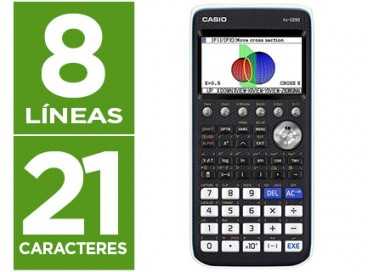 Calculadora casio fx-cg50 cientifica grafica 8 lineas 21 caracteres pantalla color 3d memoria 16 mb conexion usb