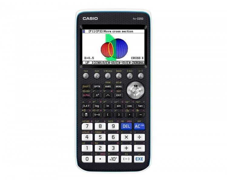 Calculadora casio fx-cg50 cientifica grafica 8 lineas 21 caracteres pantalla color 3d memoria 16 mb conexion usb
