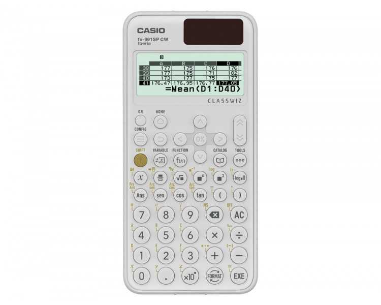 Calculadora casio fx-991sp cw iberia classwiz cientifica 560 funciones 9 memorias 10+2 digitos 5 idiomas con tapa