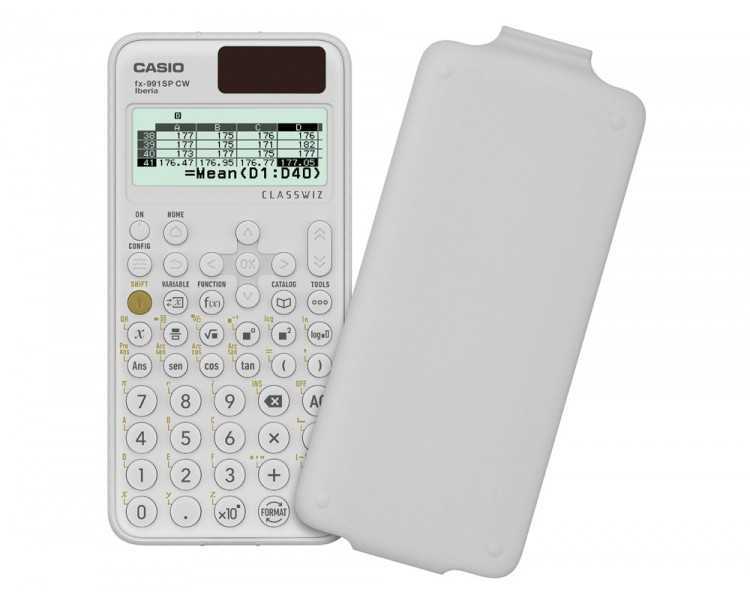 Calculadora casio fx-991sp cw iberia classwiz cientifica 560 funciones 9 memorias 10+2 digitos 5 idiomas con tapa