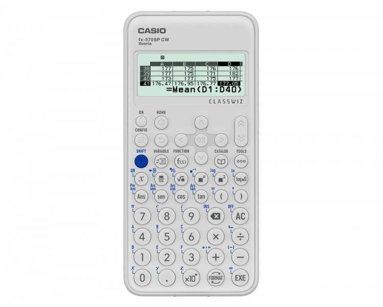 Calculadora casio fx-570sp classwiz iberia cientifica 560funciones 9 memorias 10+2 digitos 5 idiomas con tapa