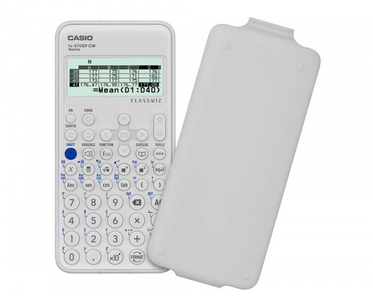 Calculadora casio fx-570sp classwiz iberia cientifica 560funciones 9 memorias 10+2 digitos 5 idiomas con tapa