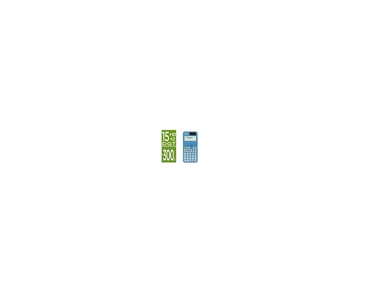 Calculadora casio fx-85sp cw iberia solar cientifica +300 funciones 9 memorias 15+10+2 digitos 16 mb flash con tapa