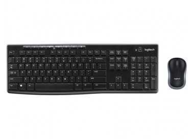 Set teclado + raton logitech mk270 inalambrico negro