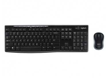 Set teclado + raton logitech mk270 inalambrico negro