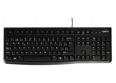 Teclado logitech k120 usb 2.0 con cable negro