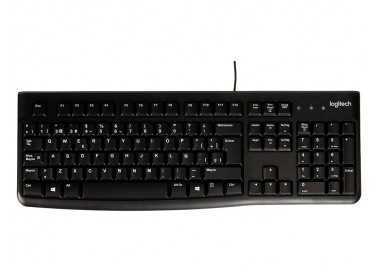 Teclado logitech k120 usb 2.0 con cable negro