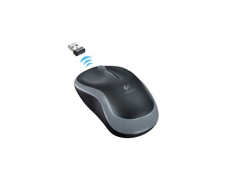 Raton logitech optico inalambrico nano receptor m185 gris