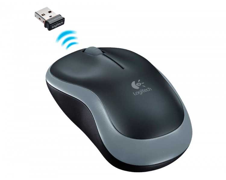 Raton logitech optico inalambrico nano receptor m185 gris