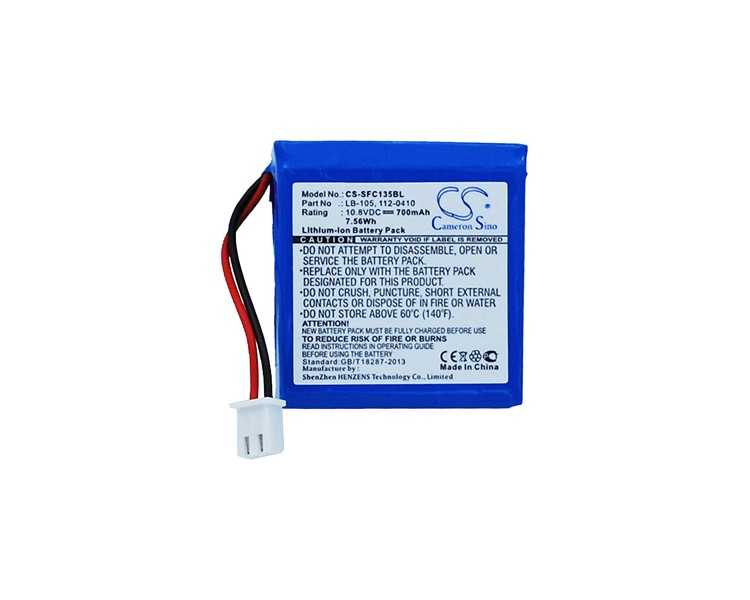 Bateria de litio safescan lb-105 recargable para safescan 155-s