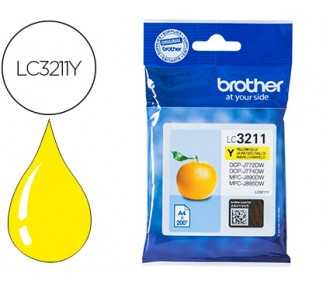 Ink-jet brother lc3211y dcp-j572 / dcp-j772 / dcp-j774 / mfc-j890 / mfc-j895 amarillo 200 pag
