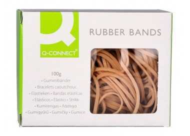 Gomillas elasticas q-connect 100 gr 60x3 mm numero 31