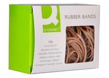 Gomillas elasticas q-connect 100 gr 60x3 mm numero 31