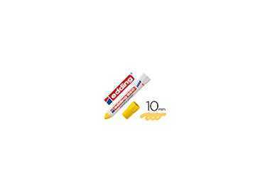 Marcador edding permanente 950 pasta opaca amarilla punta redonda 10 mm para superficies oxidadas o