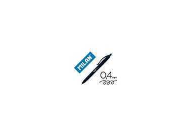Boligrafo milan p1 retractil 1 mm touch negro Boligrafo milan p1 retractil 1 mm touch negro