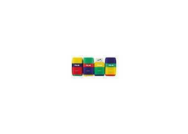Sacapuntas milan plastico 2 usos con goma compact mix