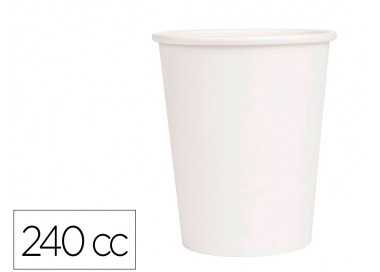 Vaso termico carton blanco 240 cc paquete de 50 unidades