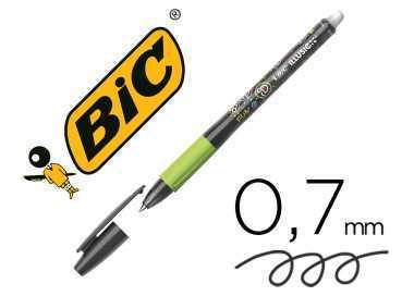 Boligrafo bic gelocity illusion borrable negro punta de 0,7 mm