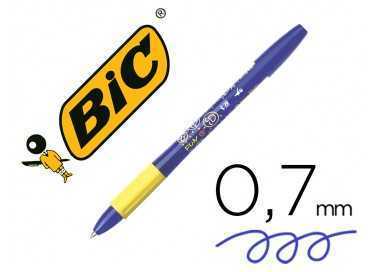 Boligrafo bic gelocity illusion borrable azul punta de 0,7 mm