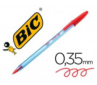 Boligrafo bic cristal soft rojo punta de 1,2 mm