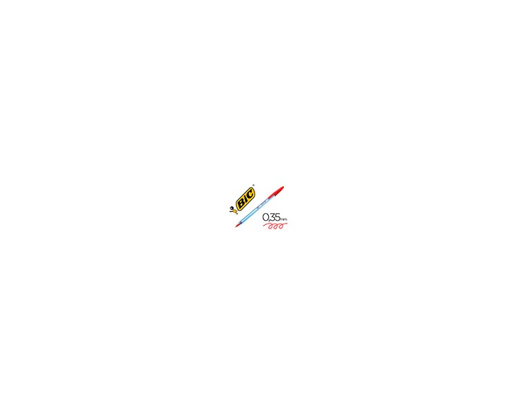 Boligrafo bic cristal soft rojo punta de 1,2 mm