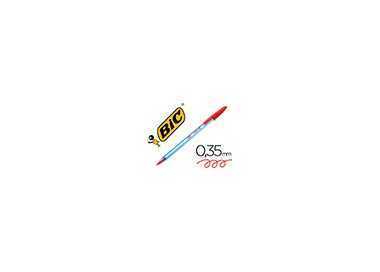 Boligrafo bic cristal soft rojo punta de 1,2 mm