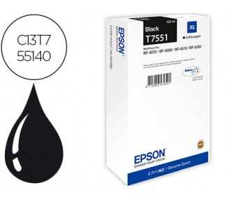 Ink-jet epson t551 workforce pro wf-8010 / wf-8090 / wf-8090 d3twc / wf-8510 / wf-8590 / wf-8590 negro 5.000
