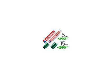 Rotulador edding marcador permanente 850 verde punta biselada 5-15 mm recargable Rotulador edding marcador permanente 850 verde punta biselada 5-15 mm recargable