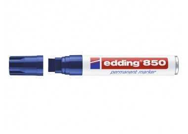 Rotulador edding marcador permanente 850 azul punta biselada 5-15 mm recargable