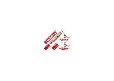 Rotulador edding marcador permanente 850 rojo punta biselada 5-15 mm recargable