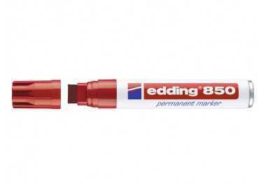 Rotulador edding marcador permanente 850 rojo punta biselada 5-15 mm recargable