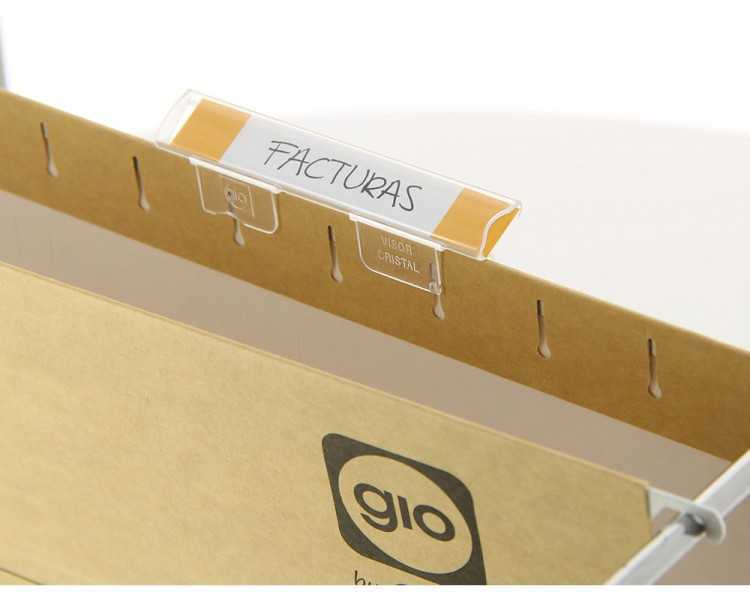 Visor de cristal gio corto cristal transparente 8,5x1,5 cm