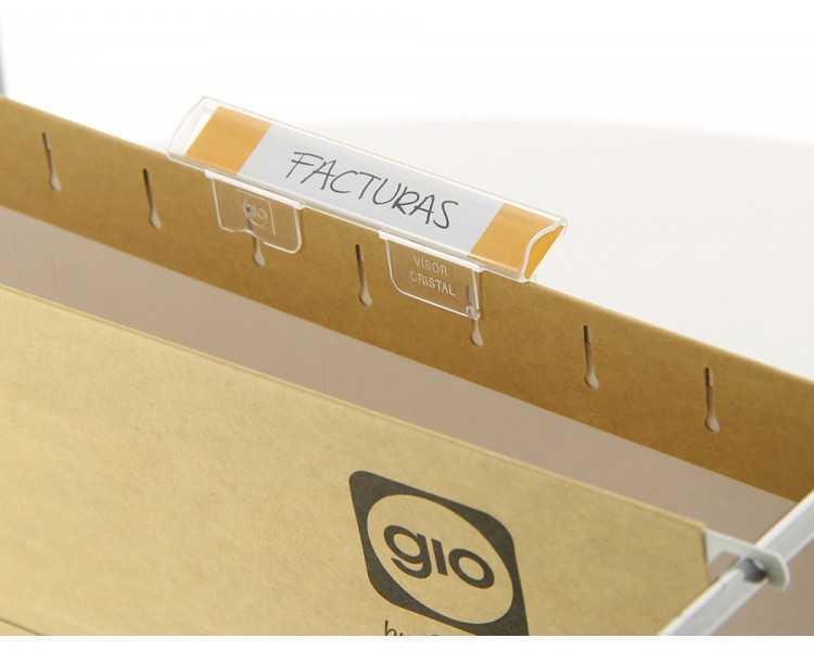 Visor de cristal gio corto cristal transparente 8,5x1,5 cm