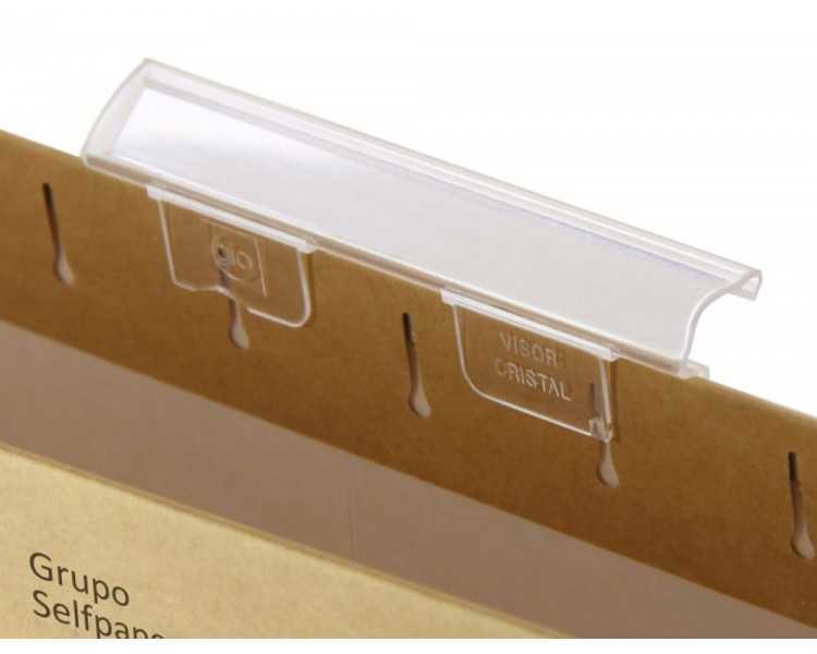 Visor de cristal gio corto cristal transparente 8,5x1,5 cm