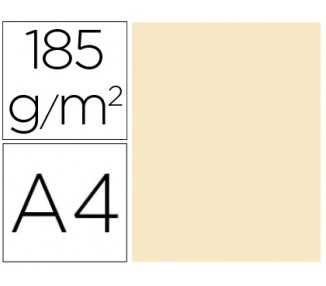 Cartulina guarro din a4 cascara de huevo 185 gr paquete de 50 hojas