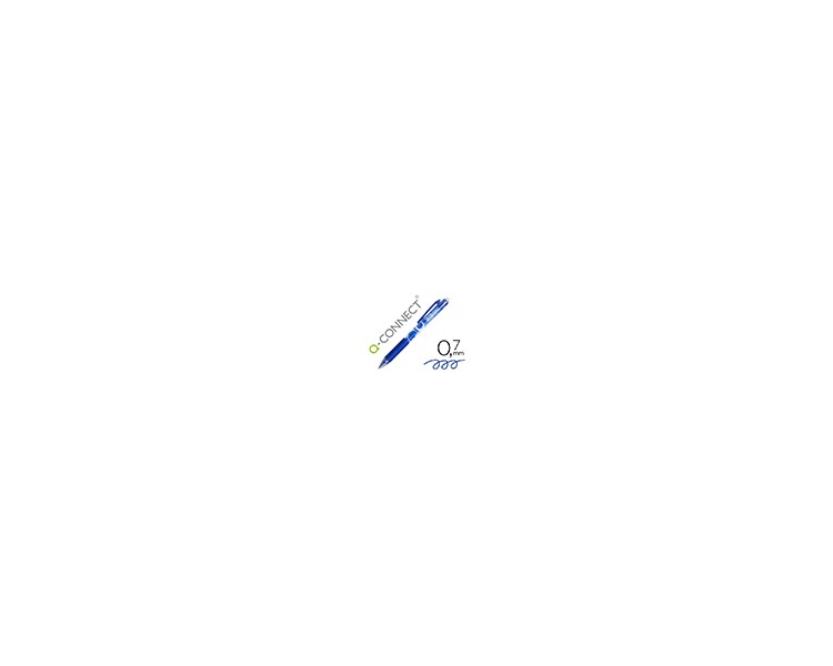 Boligrafo q-connect retractil borrable 0,7 mm color azul