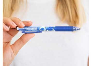 Boligrafo q-connect retractil borrable 0,7 mm color azul