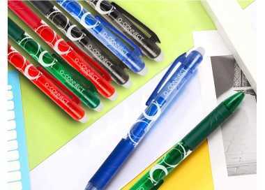 Boligrafo q-connect retractil borrable 0,7 mm color azul