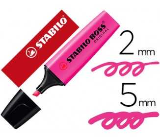 Rotulador stabilo boss fluorescente 70 magenta