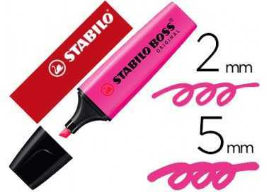 Rotulador stabilo boss fluorescente 70 magenta