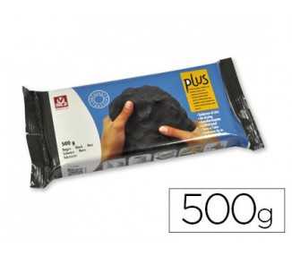 Arcilla sio-2 plus negra endurece al aire paquete de 500 gr