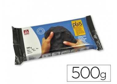 Arcilla sio-2 plus negra endurece al aire paquete de 500 gr