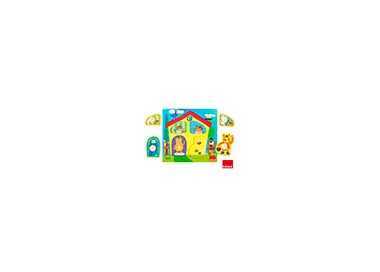 Juego goula didactico puzle casa familia osos