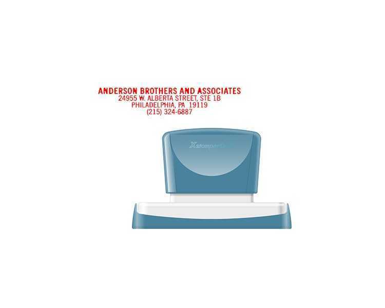 Sello x'stamper quix personalizable color rojo medidas 16x83 mm q-26